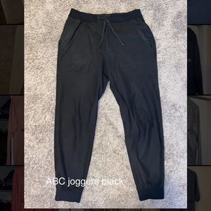 Men’s lululemon ABC Joggers black size large